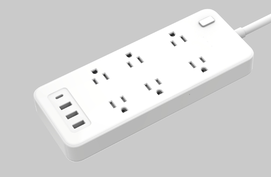 Un bon prix. 32W Smart Power Strip avec plusieurs ports USB Votre outil essentiel pour le bureau à domicile en ligne