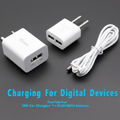 acheter Dual chargeur USB pour voiture 2.4A 3.0A pour EU AU UK US Sockets online manufacture