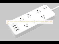 32W Smart Power Strip avec plusieurs ports USB Votre outil essentiel pour le bureau à domicile